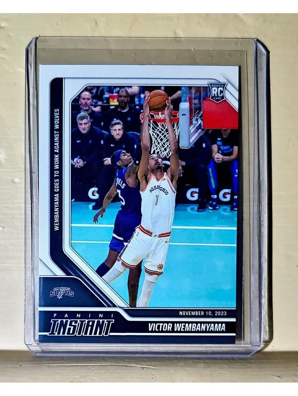 Victor Wembanyama 2023-24 Panini #60 NBA Rookie Basketball Card Spurs 1 of 6522